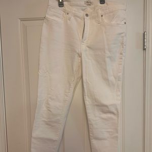 Madewell White High Waist Skinny Jeans